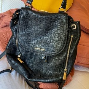 Beautiful Michael Kors leather black backpack